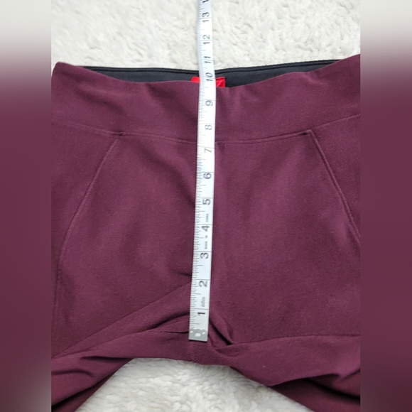 SPANX Micro Rib Knit Control Top Skimmer Leggings Rich Plum Purple 7/8 Medium - Picture 8 of 9